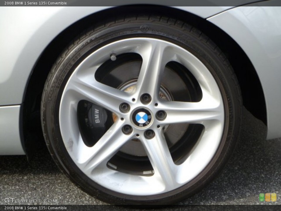 2008 BMW 1 Series 135i Convertible Wheel and Tire Photo #55633700