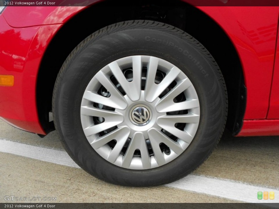2012 Volkswagen Golf 4 Door Wheel and Tire Photo #55637444