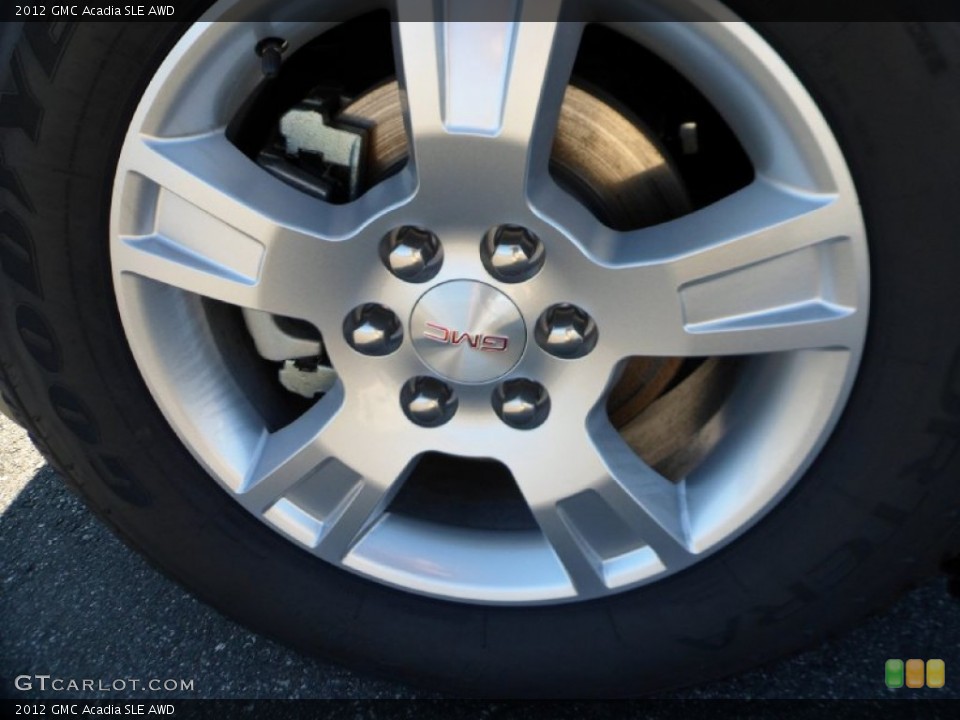 2012 GMC Acadia SLE AWD Wheel and Tire Photo #55648988