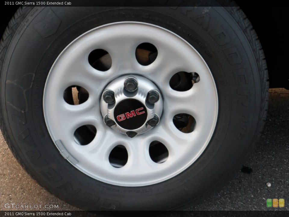 2011 GMC Sierra 1500 Extended Cab Wheel and Tire Photo #55650192