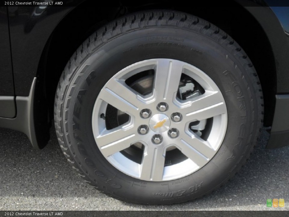 2012 Chevrolet Traverse LT AWD Wheel and Tire Photo #55651736