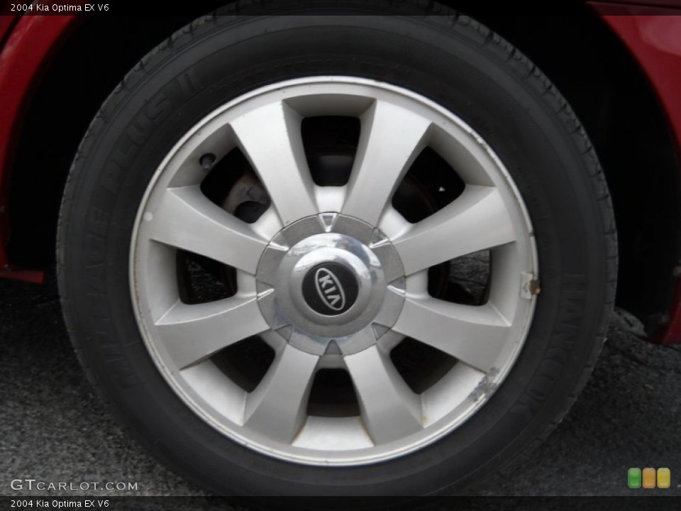 2004 Kia Optima EX V6 Wheel and Tire Photo #55655945
