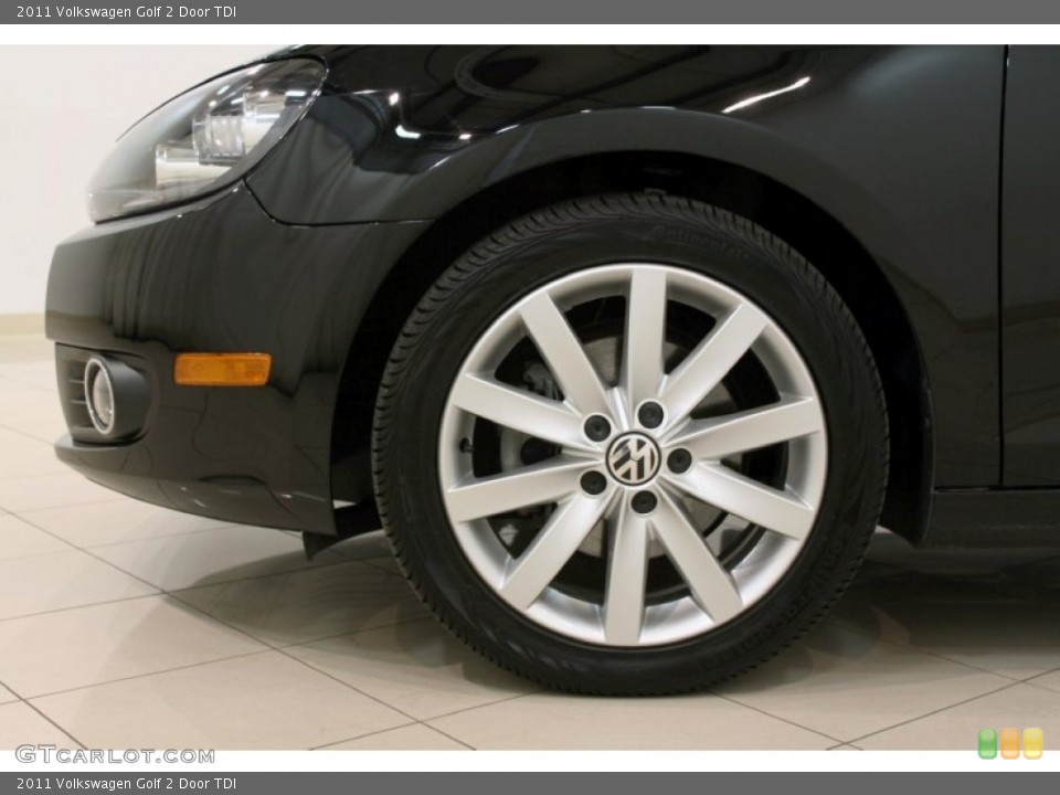 2011 Volkswagen Golf 2 Door TDI Wheel and Tire Photo #55660415