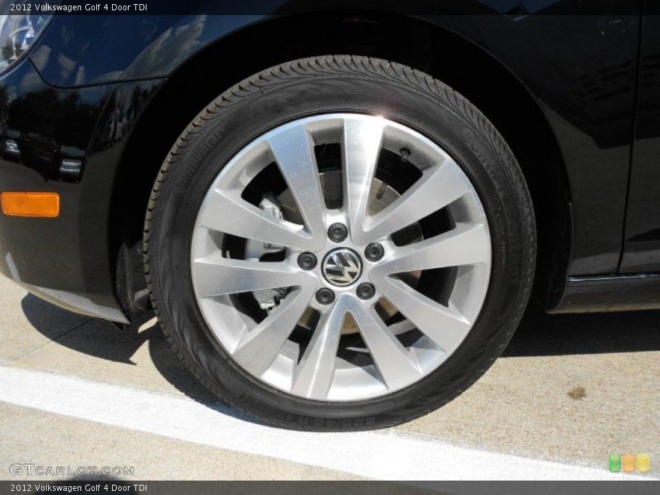 2012 Volkswagen Golf 4 Door TDI Wheel and Tire Photo #55669123