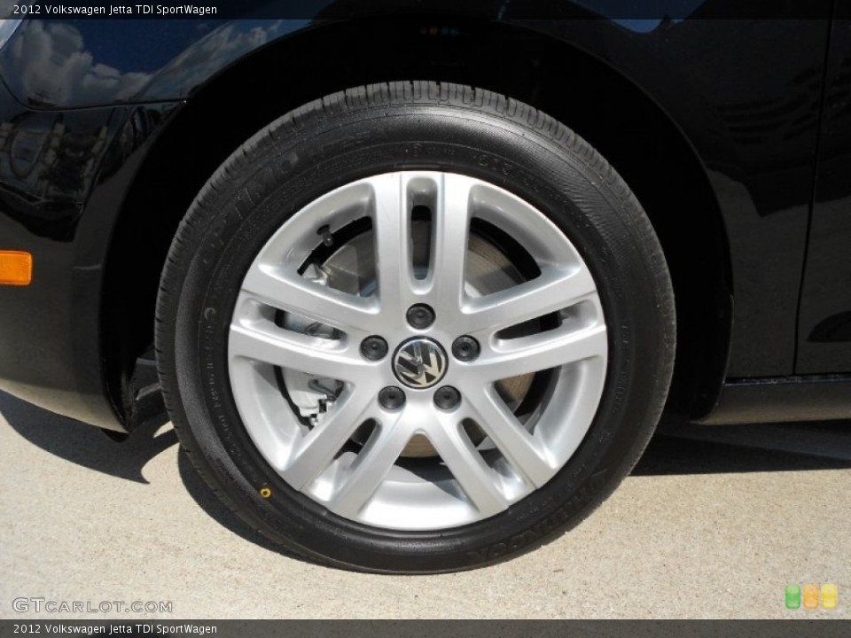 2012 Volkswagen Jetta TDI SportWagen Wheel and Tire Photo #55669327