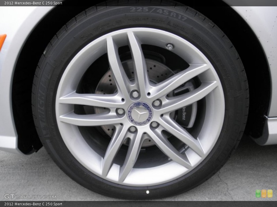 2012 Mercedes-Benz C 250 Sport Wheel and Tire Photo #55675888