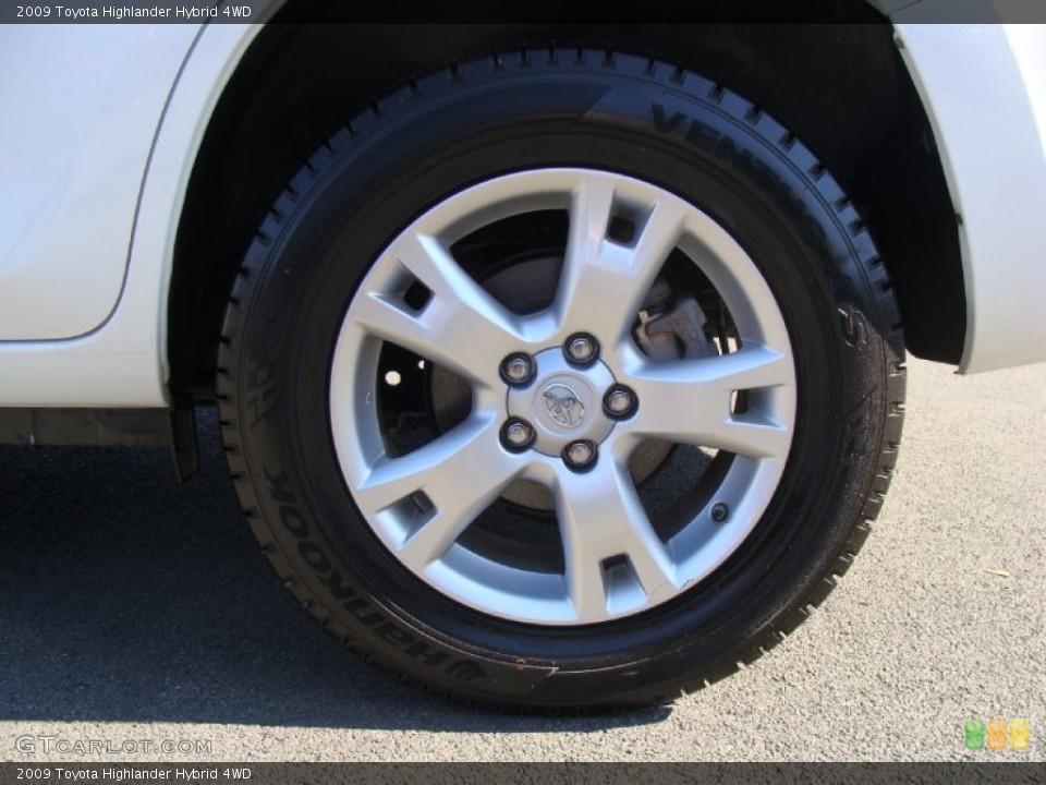 2009 Toyota Highlander Hybrid 4WD Wheel and Tire Photo #55679167
