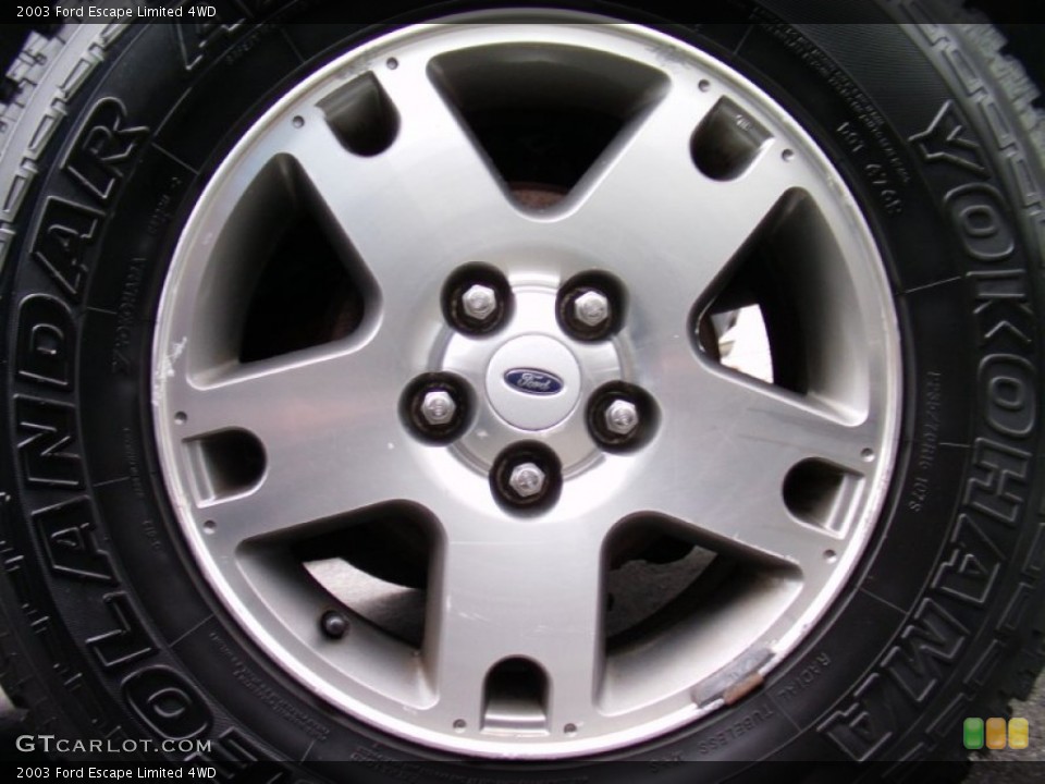 2003 Ford Escape Limited 4WD Wheel and Tire Photo #55680304