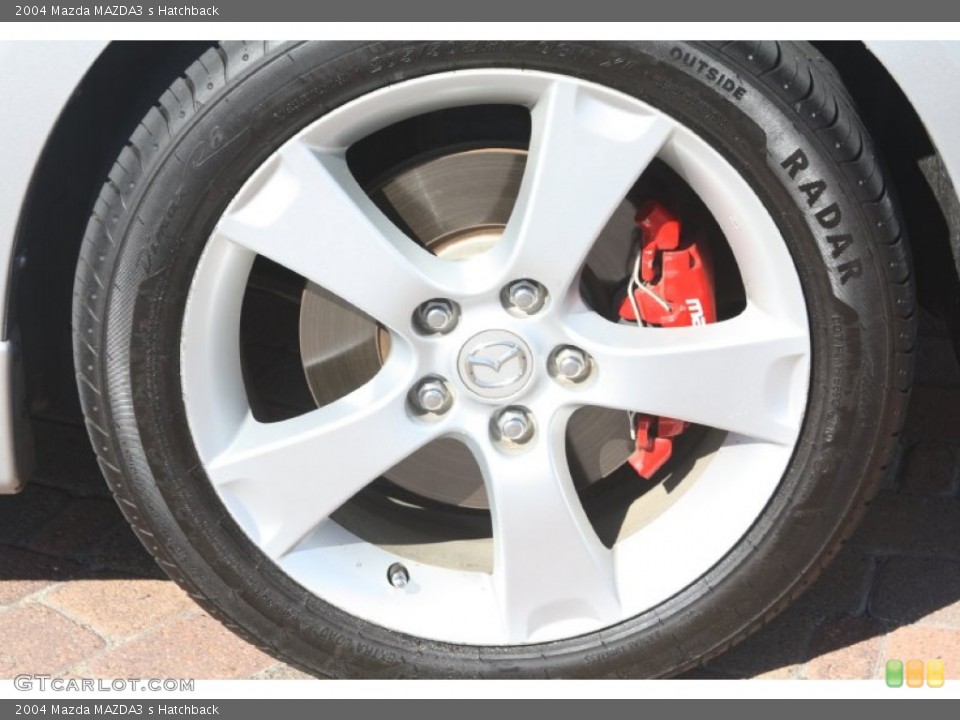 2004 Mazda MAZDA3 s Hatchback Wheel and Tire Photo #55684203