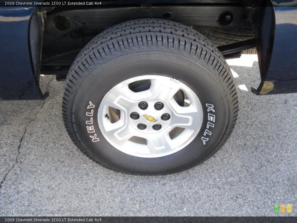 2009 Chevrolet Silverado 1500 LT Extended Cab 4x4 Wheel and Tire Photo #55690568