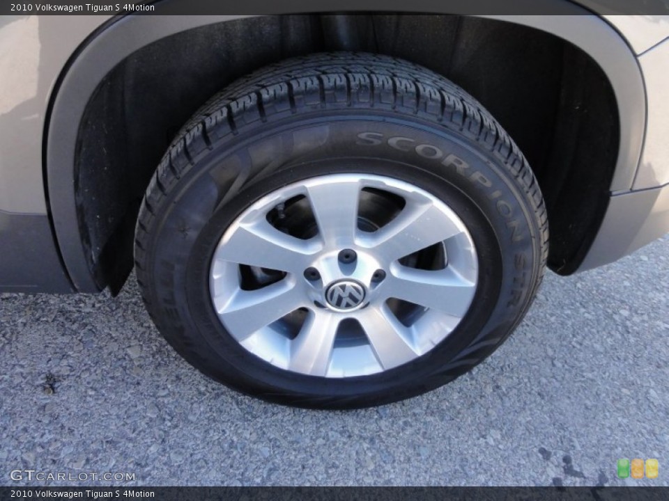 2010 Volkswagen Tiguan S 4Motion Wheel and Tire Photo #55691434