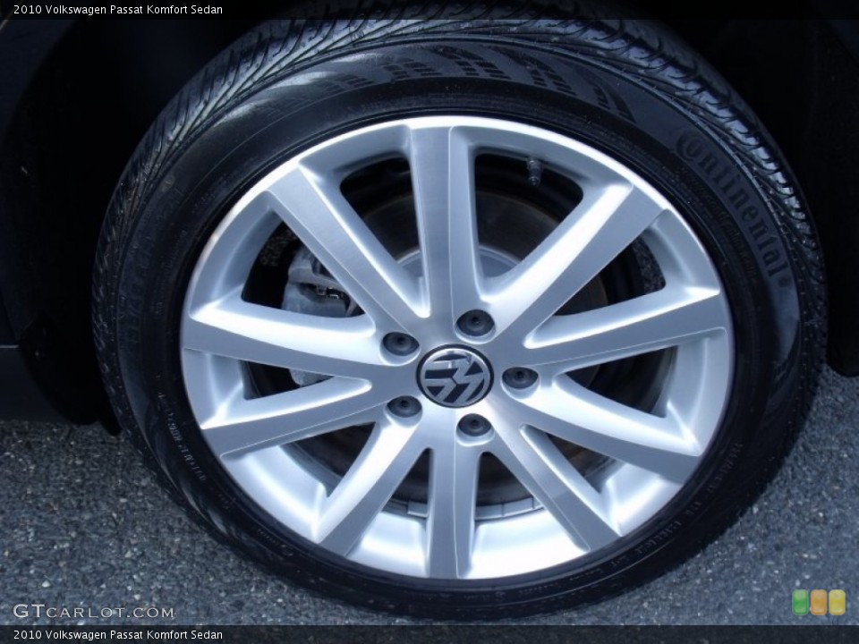 2010 Volkswagen Passat Komfort Sedan Wheel and Tire Photo #55696355