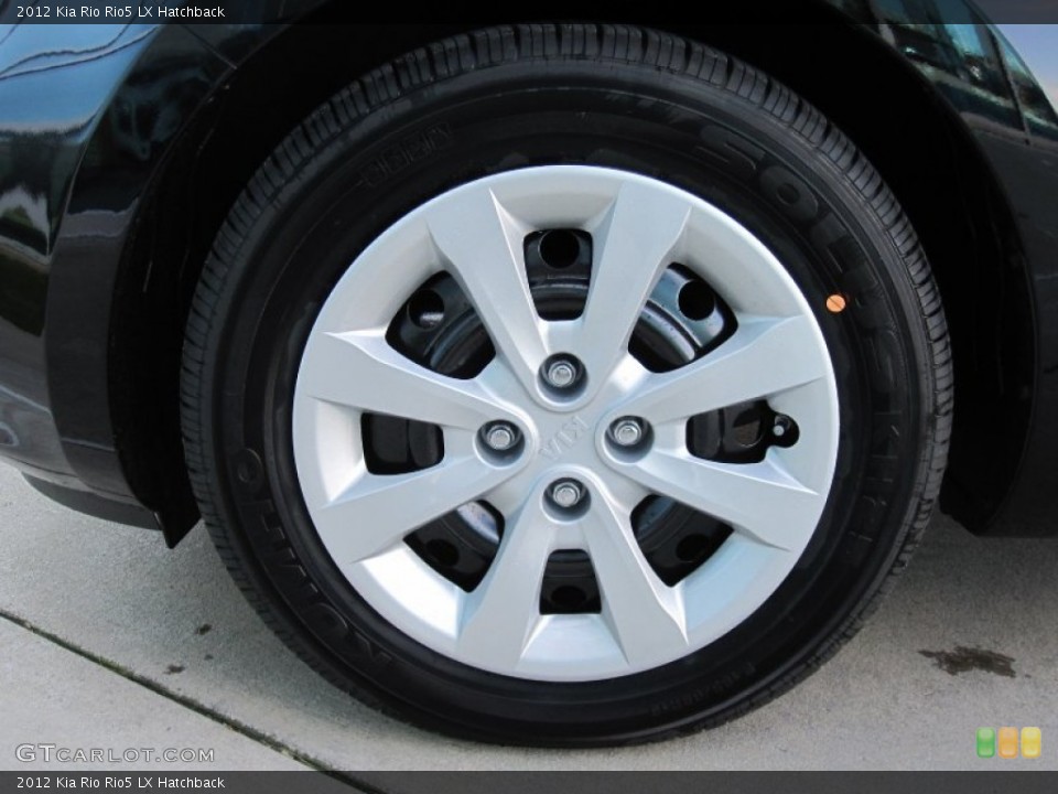 2012 Kia Rio Rio5 LX Hatchback Wheel and Tire Photo #55698875