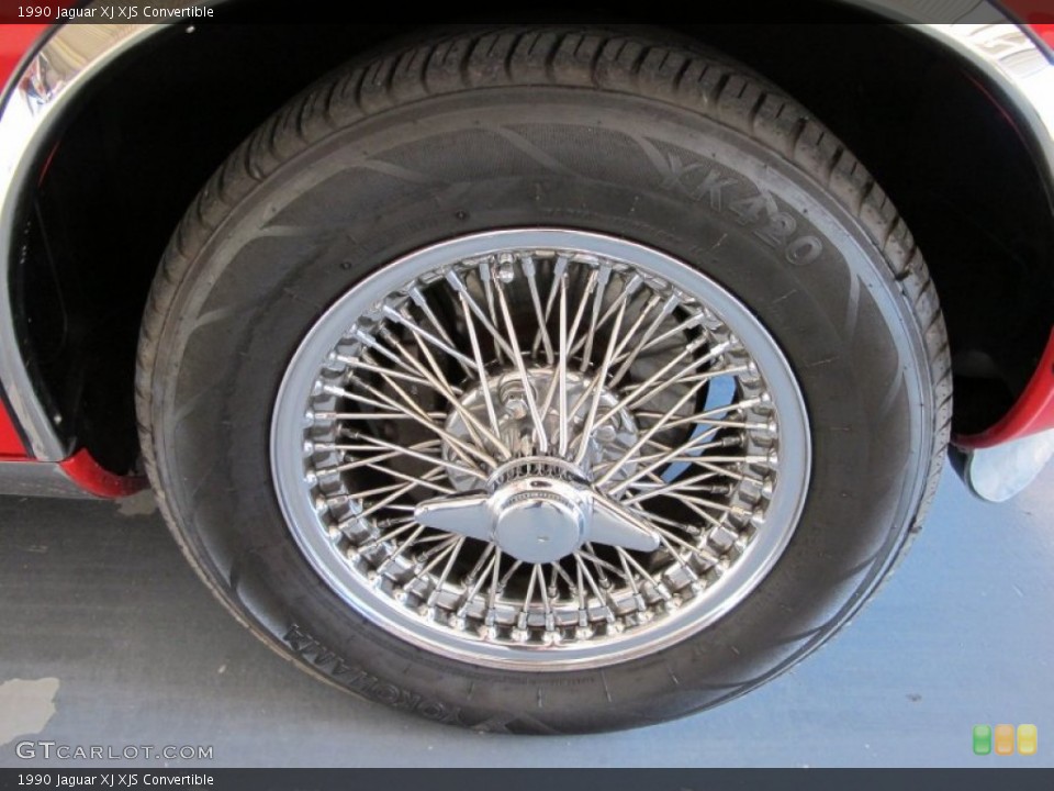 1990 Jaguar XJ XJS Convertible Wheel and Tire Photo #55699706