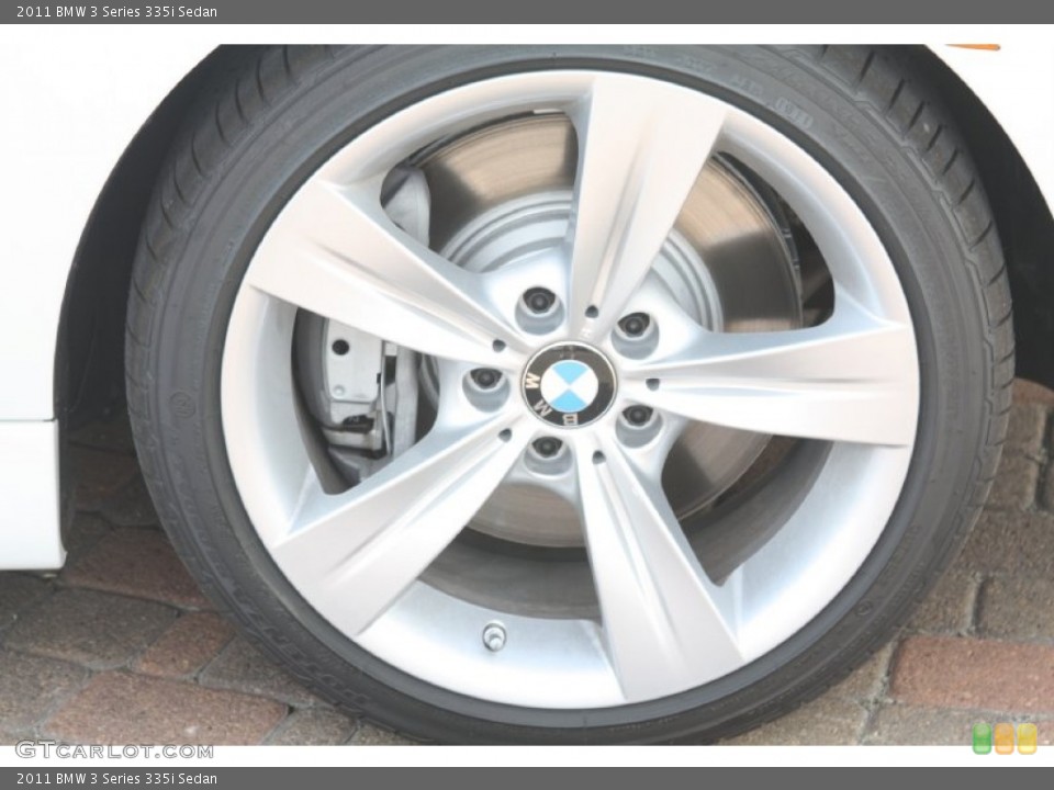 2011 BMW 3 Series 335i Sedan Wheel and Tire Photo #55764590