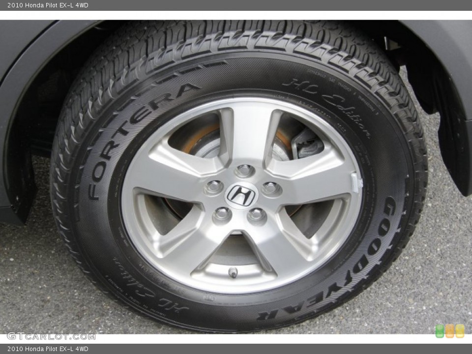 2010 Honda Pilot EX-L 4WD Wheel and Tire Photo #55771302