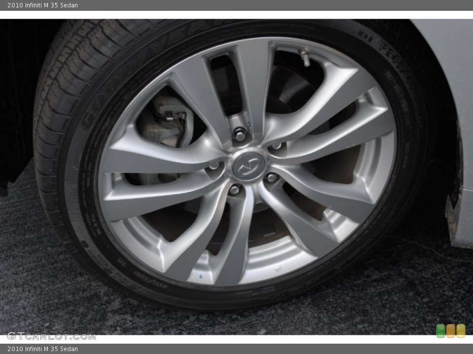 2010 Infiniti M 35 Sedan Wheel and Tire Photo #55772610