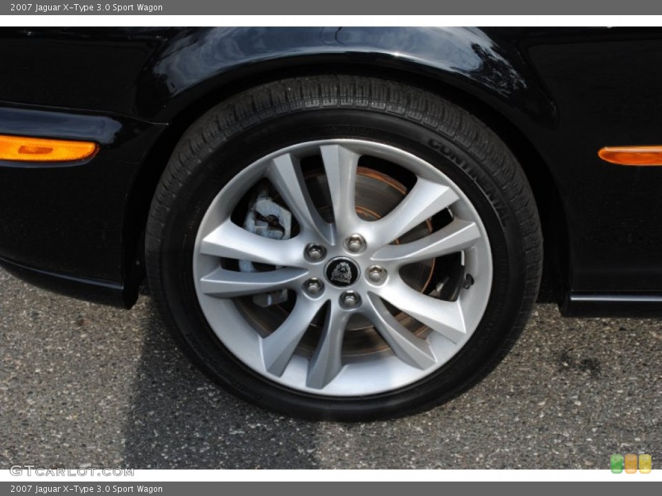 2007 Jaguar X-Type 3.0 Sport Wagon Wheel and Tire Photo #55773608