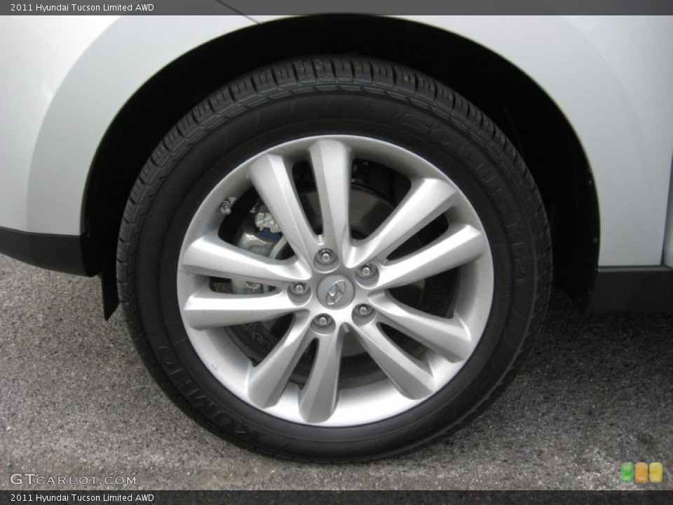 2011 Hyundai Tucson Limited AWD Wheel and Tire Photo #55776562