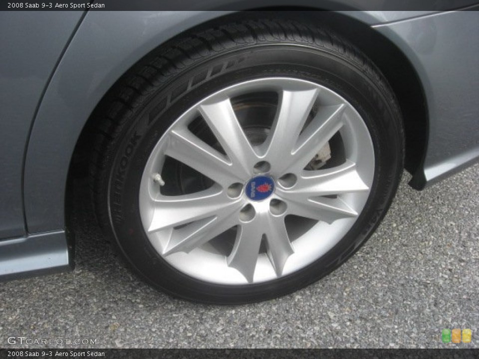 2008 Saab 9-3 Aero Sport Sedan Wheel and Tire Photo #55780769