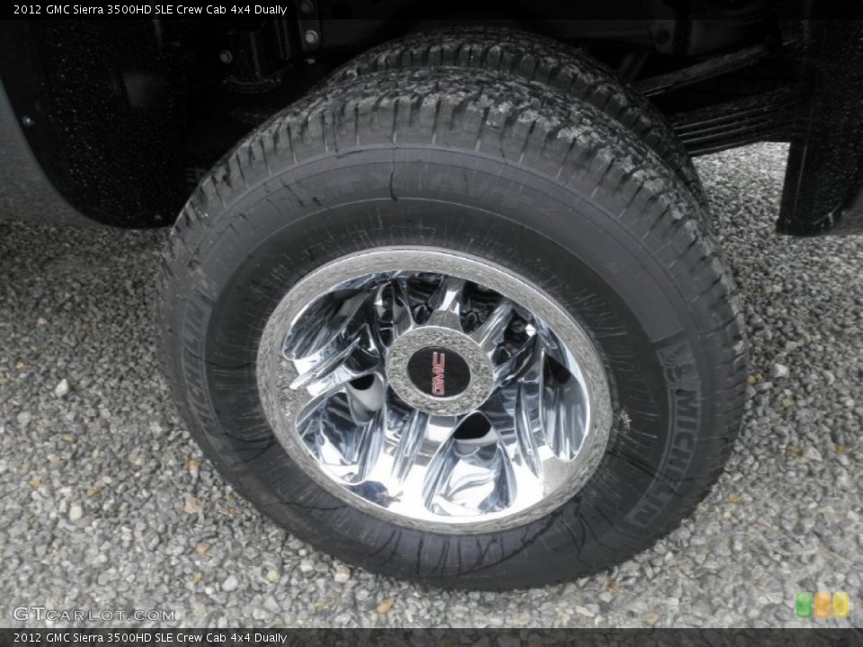 2012 GMC Sierra 3500HD SLE Crew Cab 4x4 Dually Wheel and Tire Photo #55787162