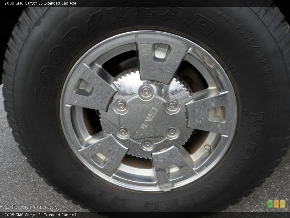 2008 GMC Canyon SL Extended Cab 4x4 Wheel and Tire Photo #55788995