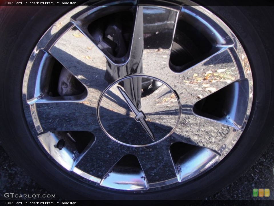 2002 Ford Thunderbird Premium Roadster Wheel and Tire Photo #55789985