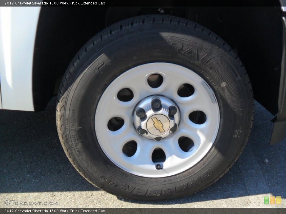 2012 Chevrolet Silverado 1500 Work Truck Extended Cab Wheel and Tire Photo #55791572