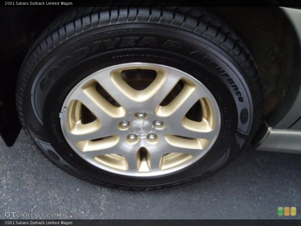 2001 Subaru Outback Limited Wagon Wheel and Tire Photo #55808906