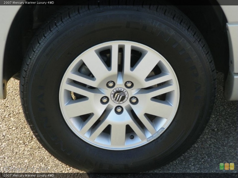 2007 Mercury Mariner Luxury 4WD Wheel and Tire Photo #55810331