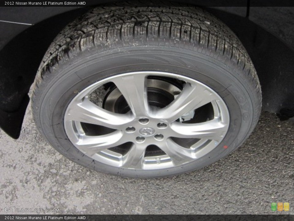 2012 Nissan Murano LE Platinum Edition AWD Wheel and Tire Photo #55815632