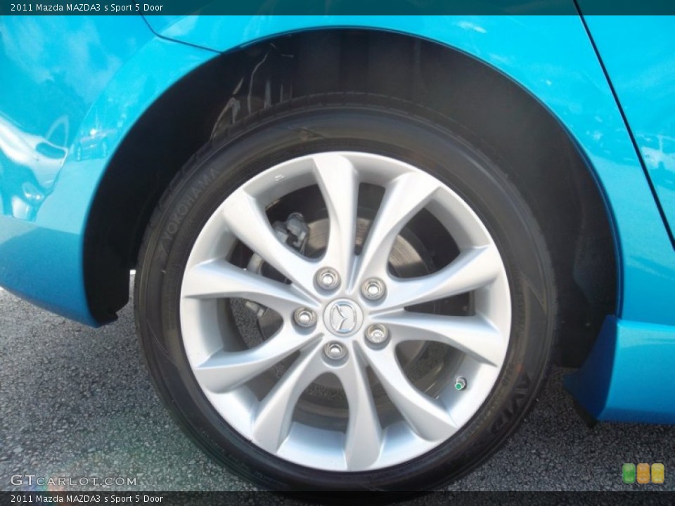 2011 Mazda MAZDA3 s Sport 5 Door Wheel and Tire Photo #55824758