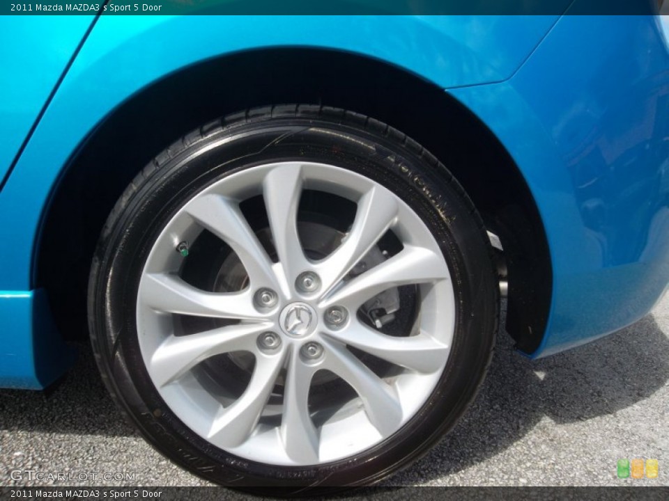 2011 Mazda MAZDA3 s Sport 5 Door Wheel and Tire Photo #55824807