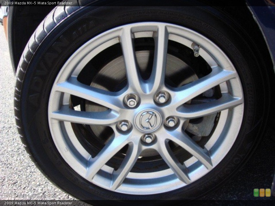 2009 Mazda MX-5 Miata Sport Roadster Wheel and Tire Photo #55835297