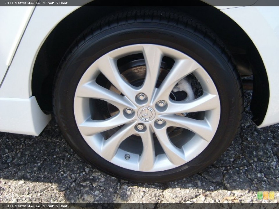 2011 Mazda MAZDA3 s Sport 5 Door Wheel and Tire Photo #55841384