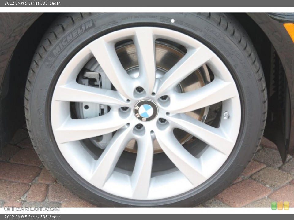 2012 BMW 5 Series 535i Sedan Wheel and Tire Photo #55843142