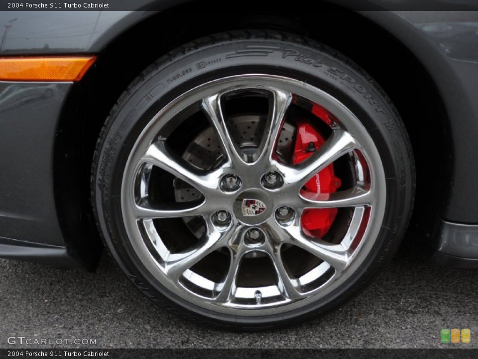 2004 Porsche 911 Turbo Cabriolet Wheel and Tire Photo #55861345