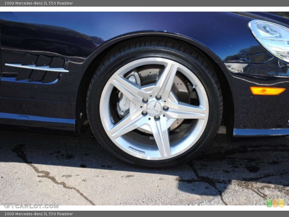 2009 Mercedes-Benz SL 550 Roadster Wheel and Tire Photo #55862599