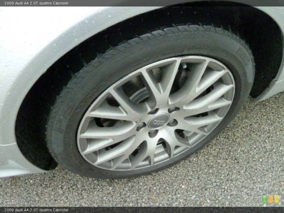 2009 Audi A4 2.0T quattro Cabriolet Wheel and Tire Photo #55880173
