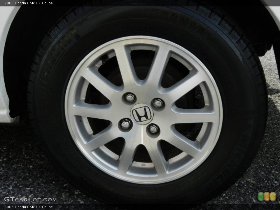 2005 Honda Civic HX Coupe Wheel and Tire Photo #55883017