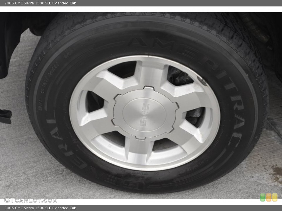 2006 GMC Sierra 1500 SLE Extended Cab Wheel and Tire Photo #55910834