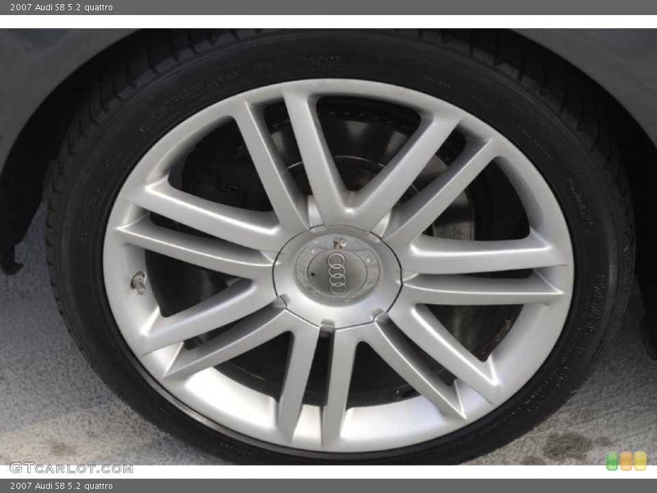 2007 Audi S8 5.2 quattro Wheel and Tire Photo #55911399