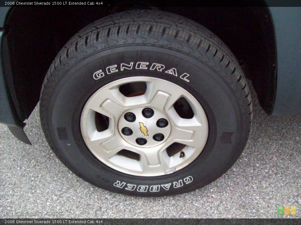 2008 Chevrolet Silverado 1500 LT Extended Cab 4x4 Wheel and Tire Photo #55912860