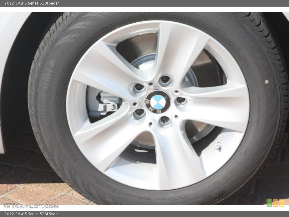 2012 BMW 5 Series 528i Sedan Wheel and Tire Photo #55922160