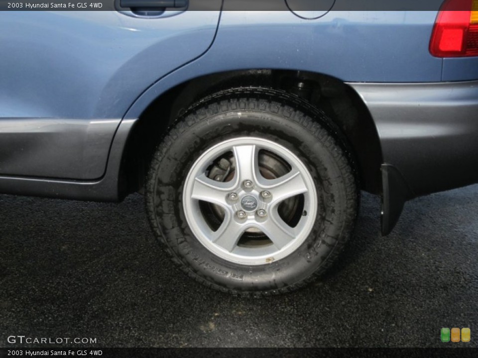 2003 Hyundai Santa Fe GLS 4WD Wheel and Tire Photo #55922844