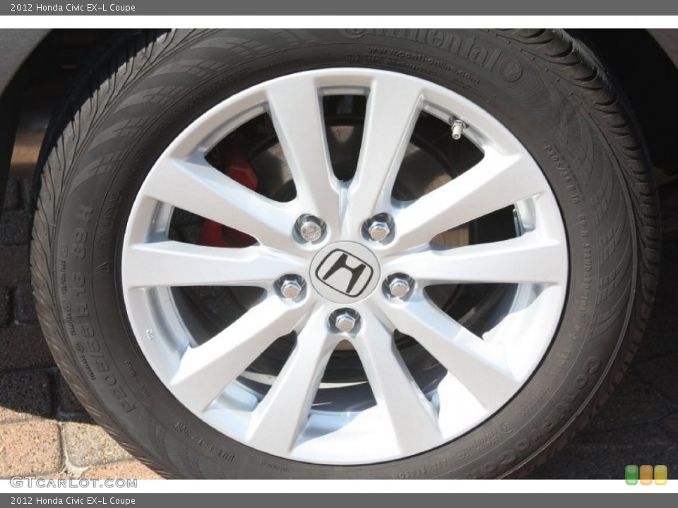 2012 Honda Civic EX-L Coupe Wheel and Tire Photo #55925388