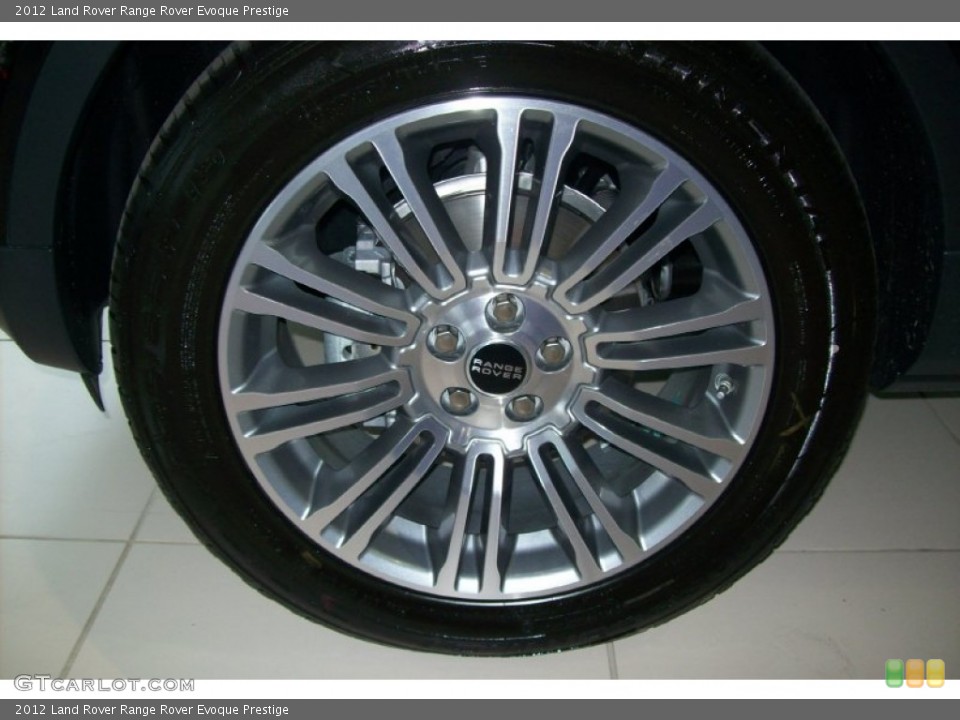 2012 Land Rover Range Rover Evoque Prestige Wheel and Tire Photo #55928871