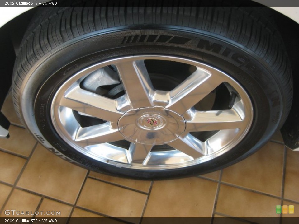 2009 Cadillac STS 4 V6 AWD Wheel and Tire Photo #55934393