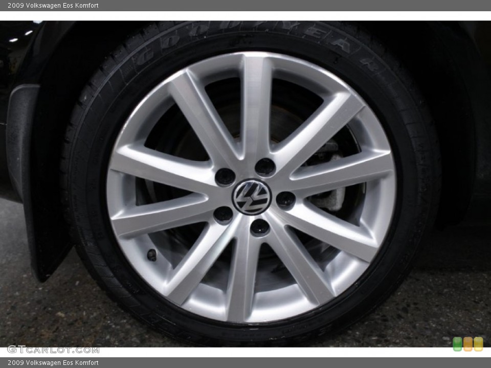 2009 Volkswagen Eos Komfort Wheel and Tire Photo #55935699