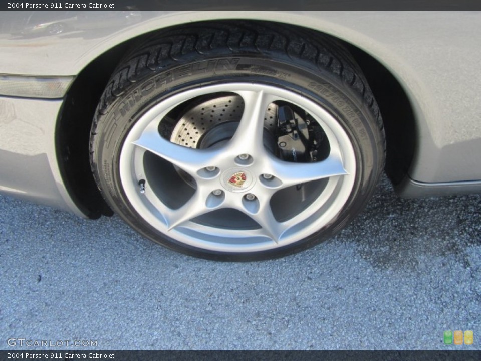 2004 Porsche 911 Carrera Cabriolet Wheel and Tire Photo #55951714